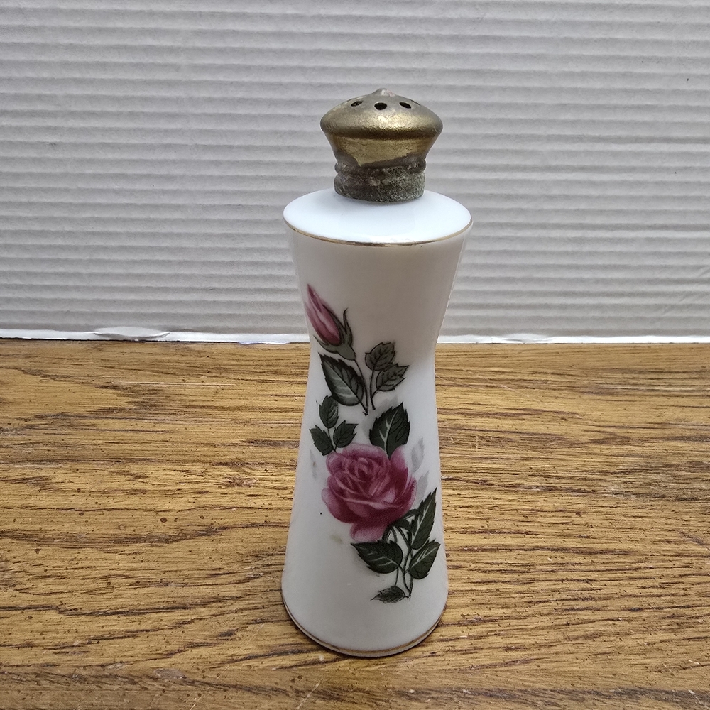 Vintage Floral Ceramic Salt Shaker Japan Possibly Lennox Replacement